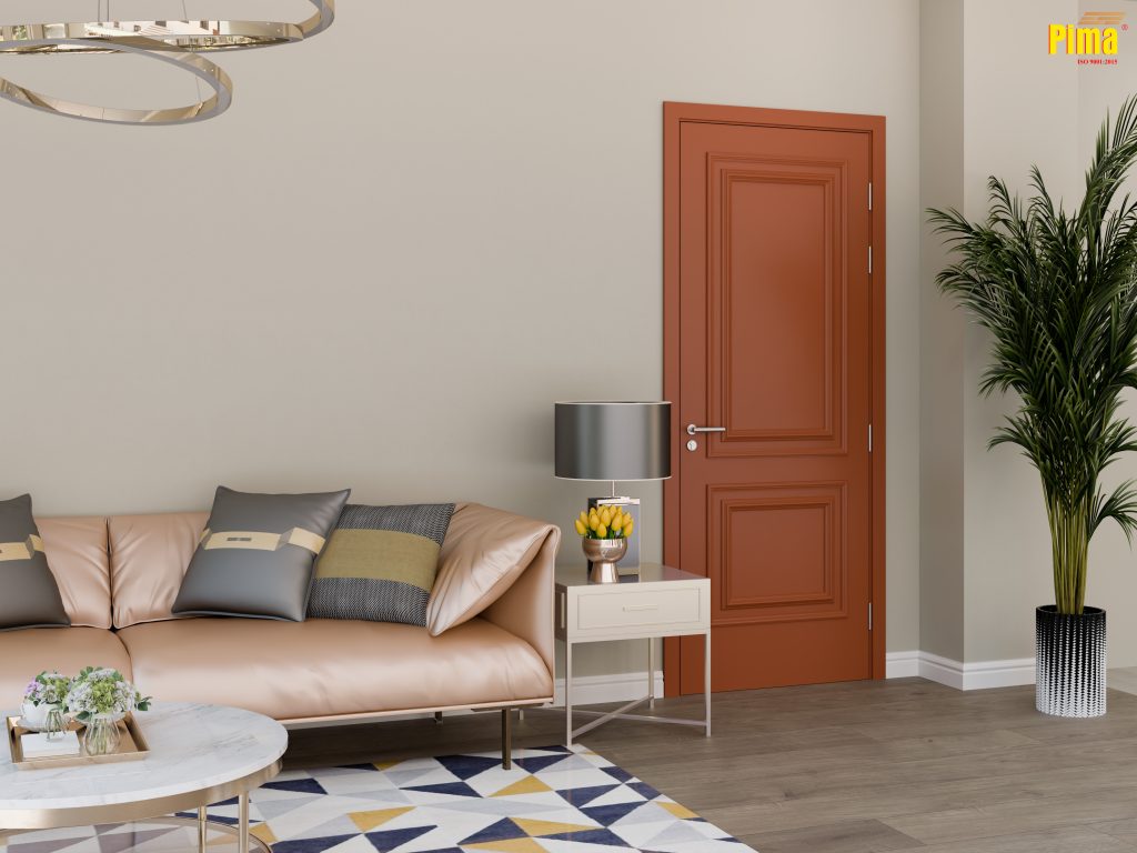 Cửa Composite phào chỉ nổi