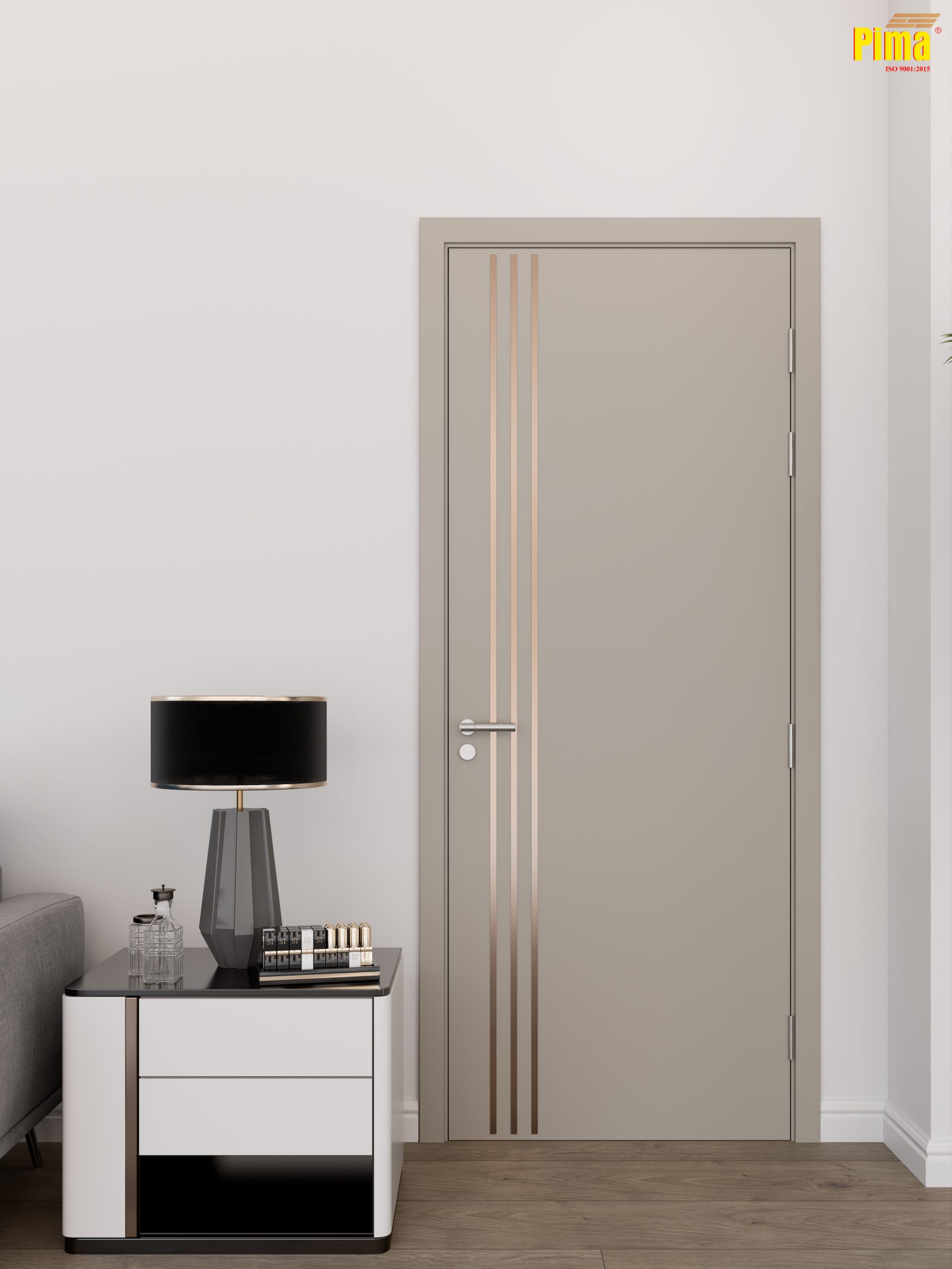 Cửa composite chỉ nẹp- S20