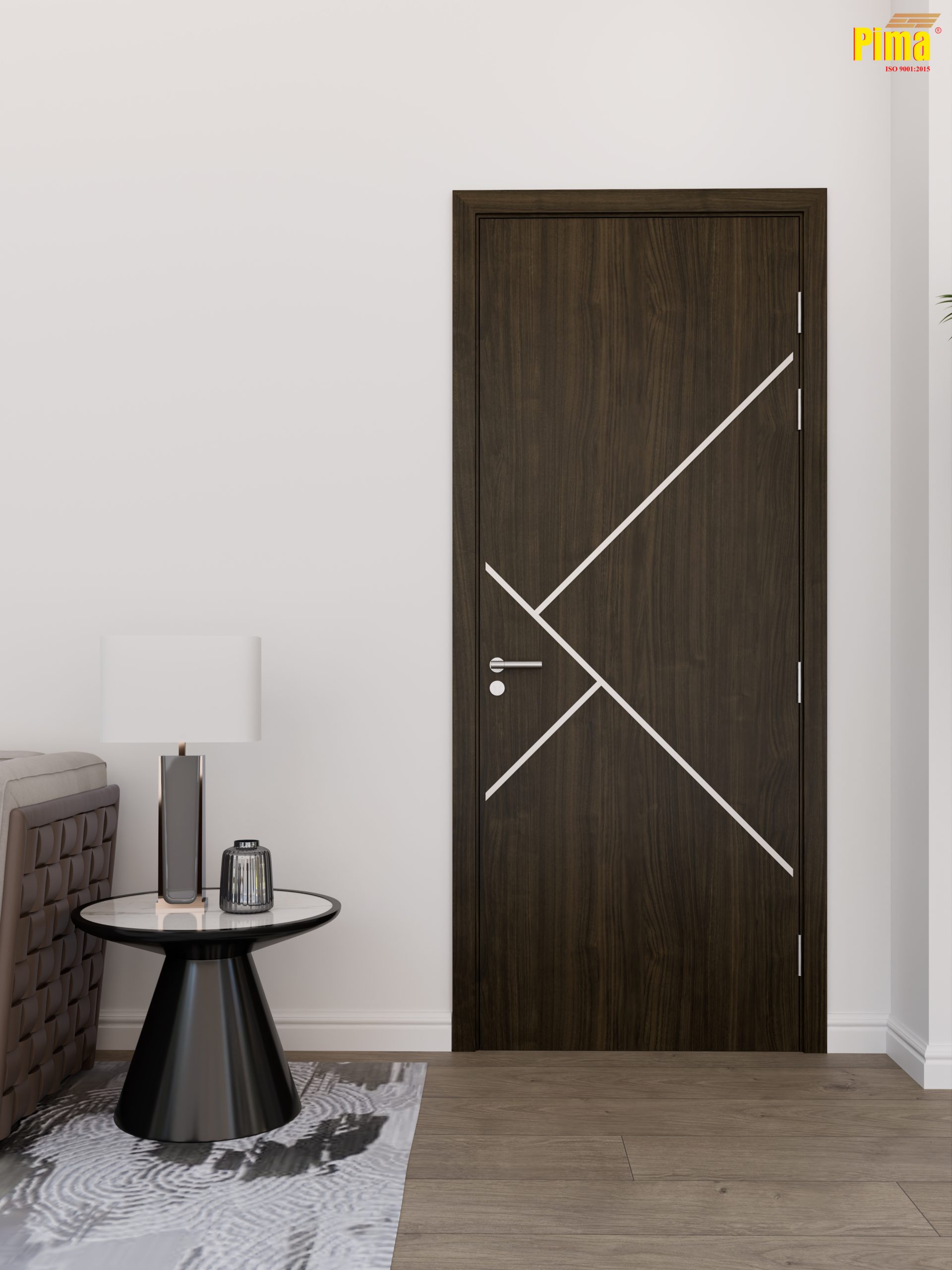 Cửa composite chỉ nẹp- S20